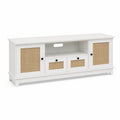 TV-Schrank Holz Rattan