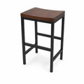 Barhocker Holzsitz Metallrahmen