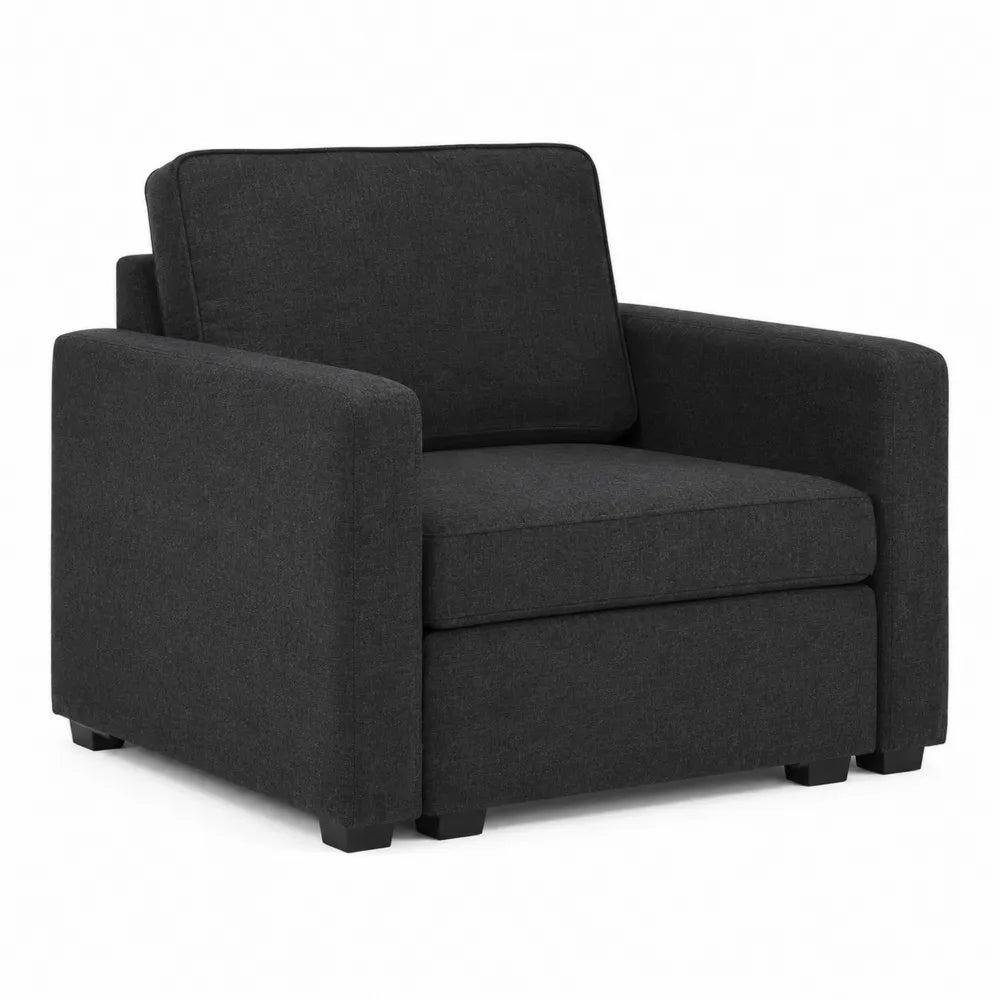 Sessel Dunkelgrau Polyester