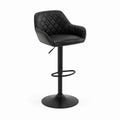 Barhocker Schwarz Kunstleder mit