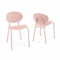 2er-Set Esszimmerst¨¹hle Rosa