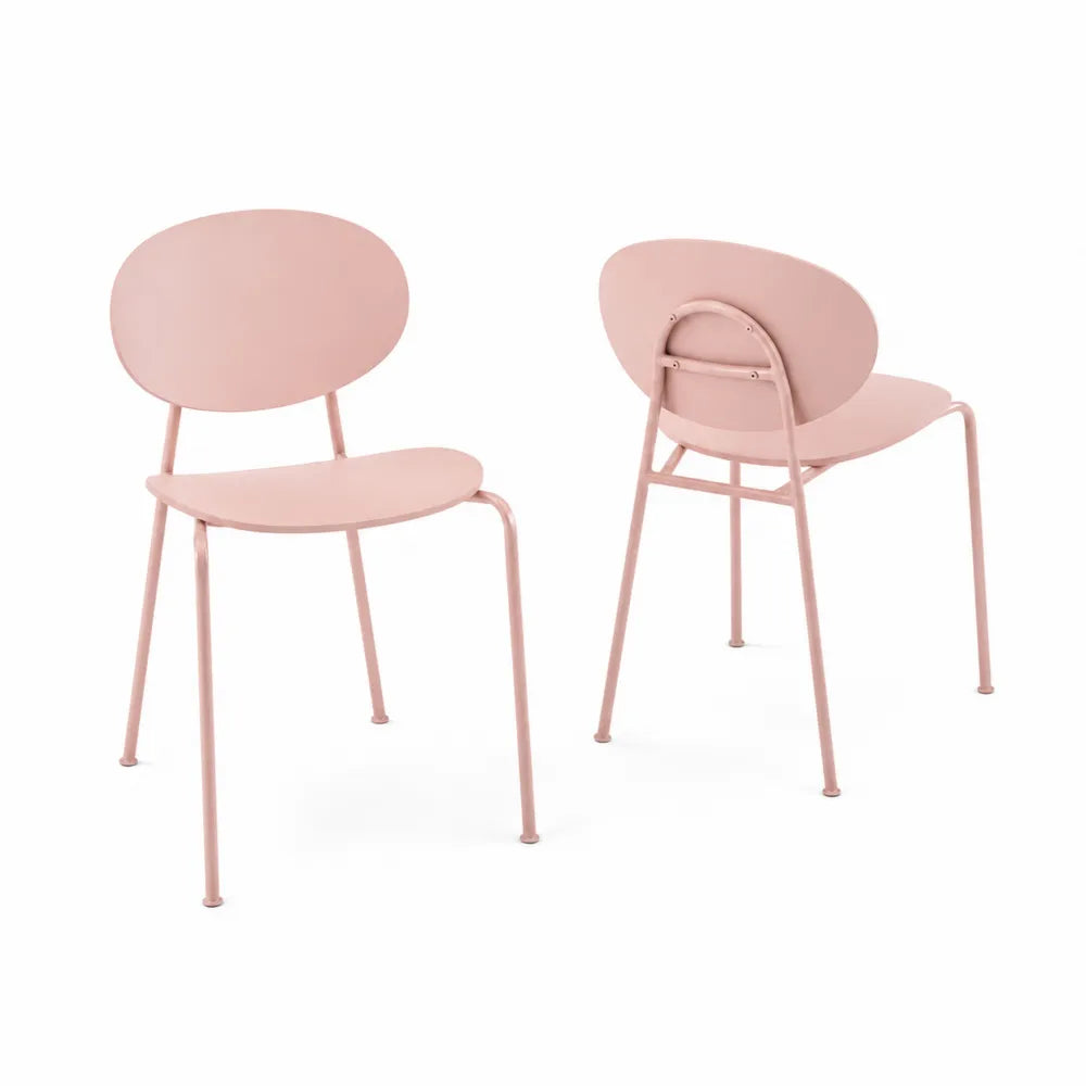 2er-Set Esszimmerst¨¹hle Rosa